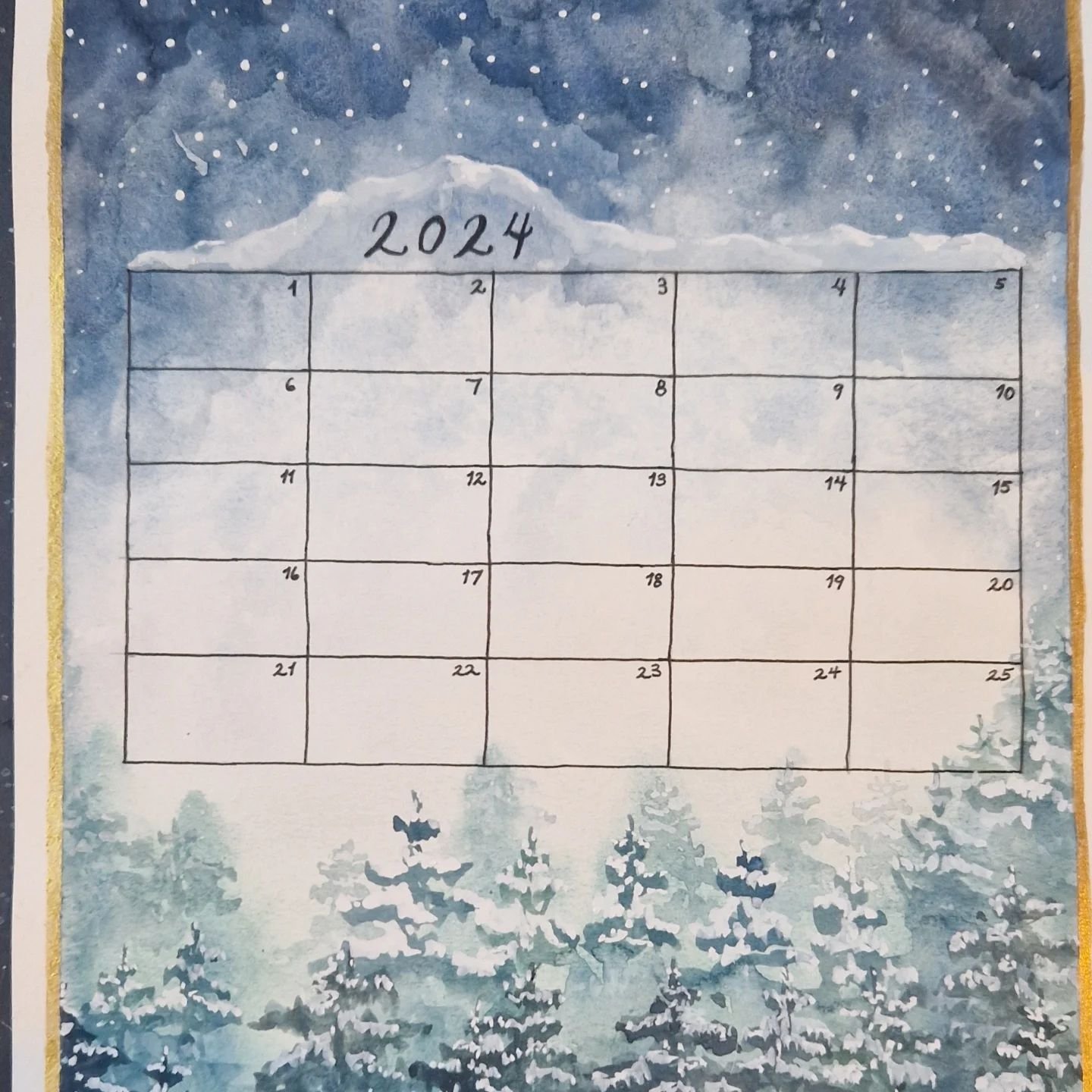 Since 2020, I have painted a holiday activity calendar. This helps me plan which festivities I want to do so I make time for me and my family. It's very easy to miss everything because you're a small business at the holidays, and you feel guilty for 