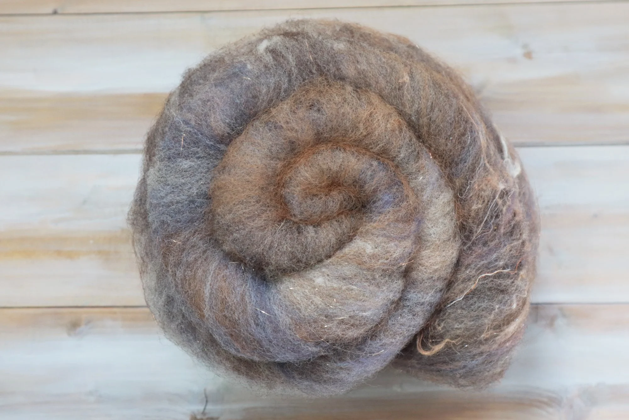 Smooth Batt Southdown Wool Alpaca Silk Fiber Batts Hand Dyed 63g 2.2 oz OOAK - Mythic Sunset
