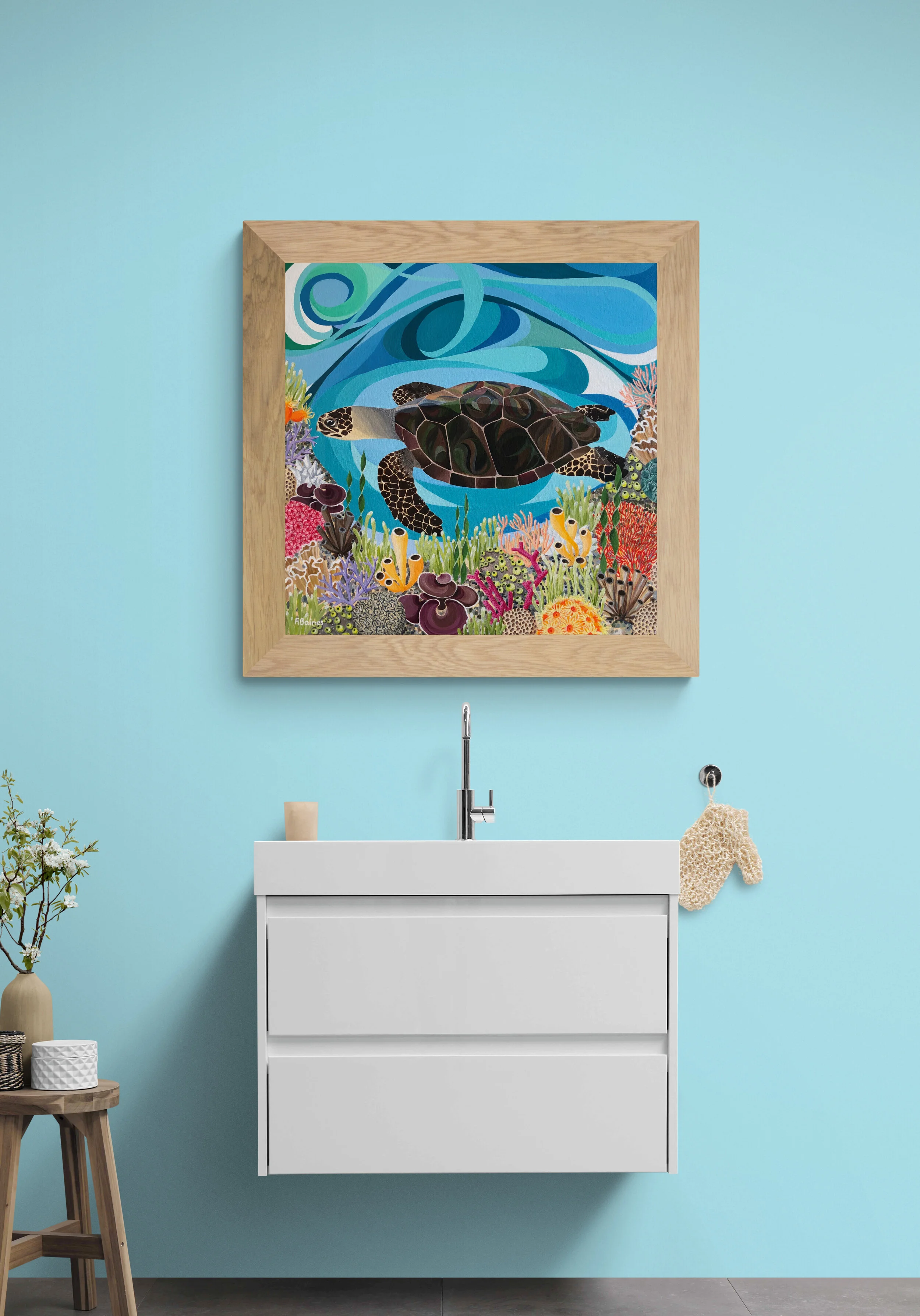 Prints - Turtle & Coral