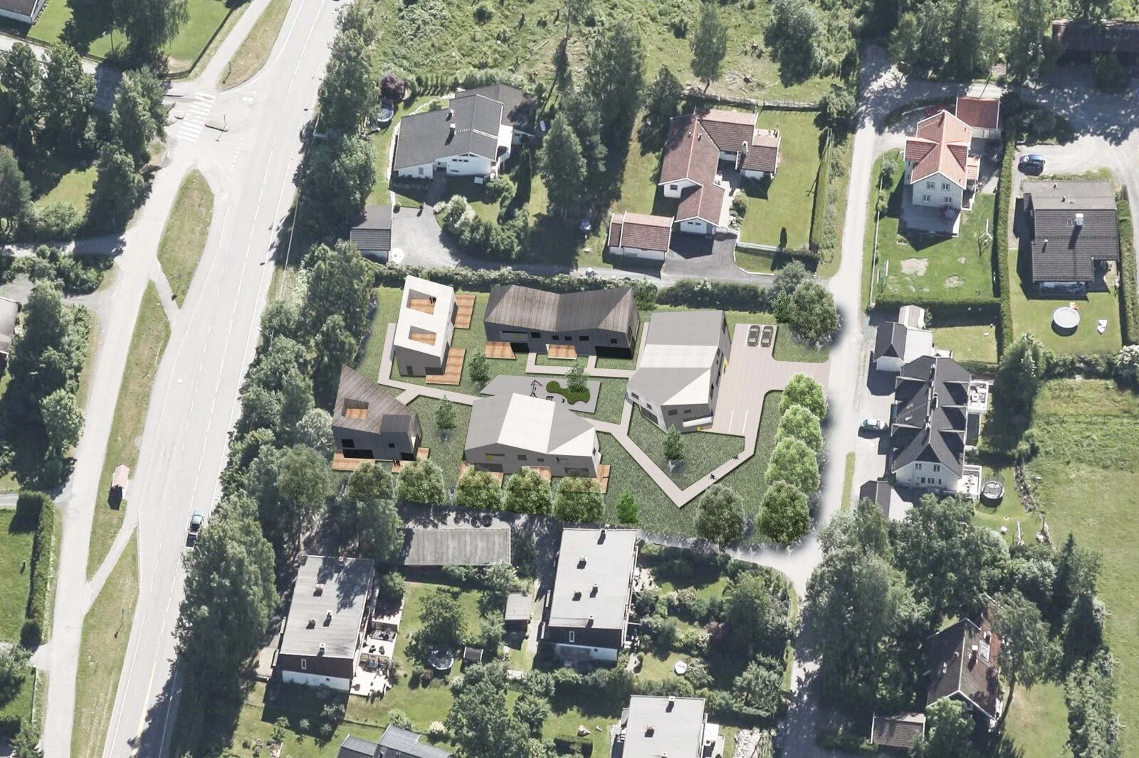 Rekkehus, Kolsås, Bærum, 2020