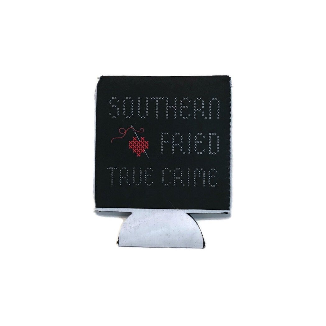 Southern Fried True Crime Koozie with Original Logo