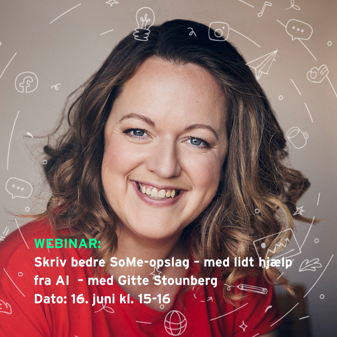WEBINAR: Skriv bedre SoMe-opslag – med lidt hjælp fra AI