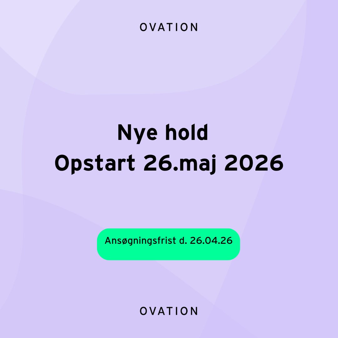 OVATIONSFORLØB: Opstart 26. maj 2026