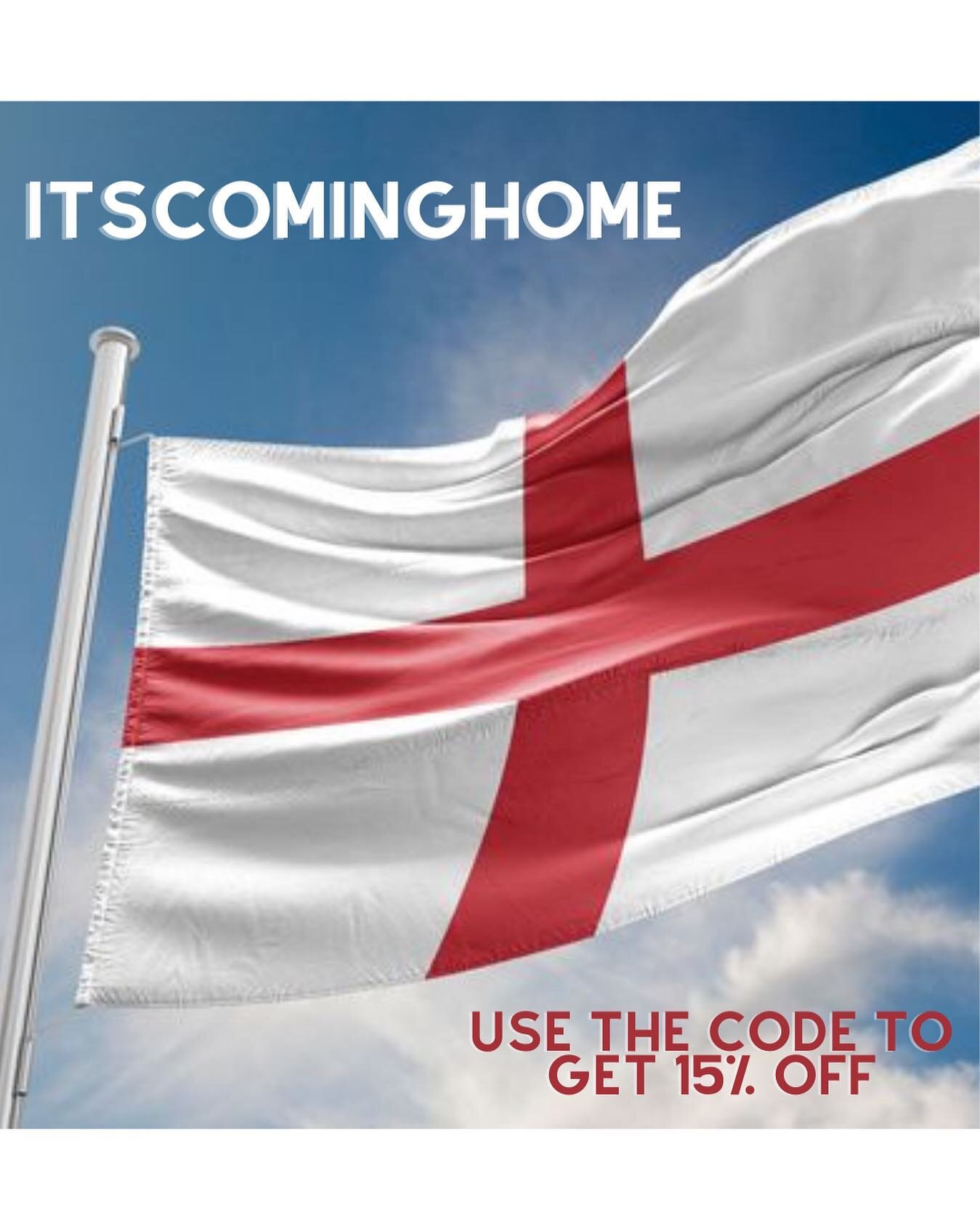 It&rsquo;s coming home right?? 

Well either way let&rsquo;s celebrate with 15% off the entire website&hellip;sale included!!

Use ITSCOMINGHOME at the checkout to save. Limited amount of uses so don&rsquo;t wait!

Happy shopping!

www.laylaandjosh.c