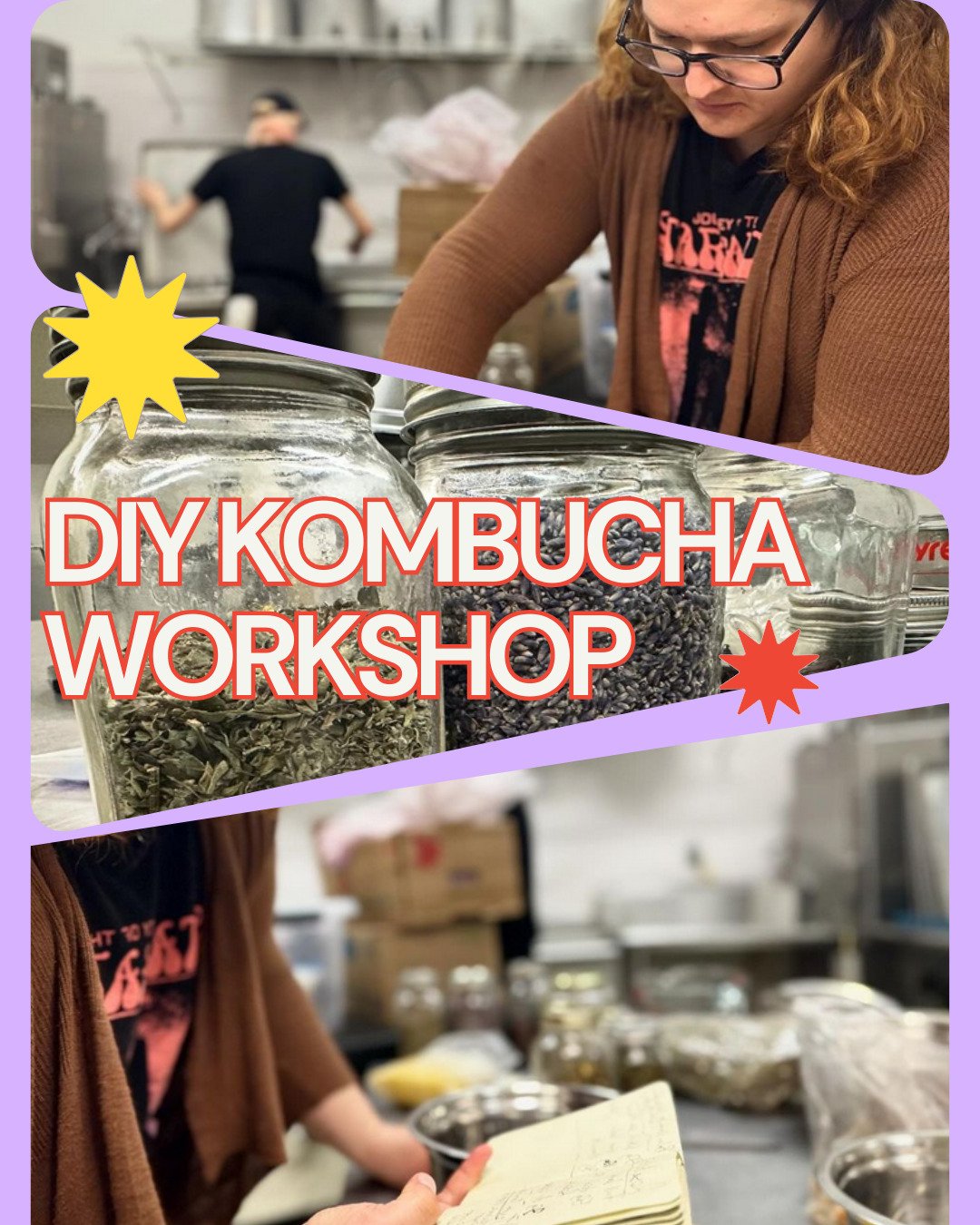 👏EXCITING NEWS!👏Join Drew at Dundurn Market for a 2-part DIY Kombucha workshop! Running a workshop will be a first for EKC, but after nearly 8 years of brewing kombucha at home and professionally, Drew's got a lot of knowledge to share, and we're s