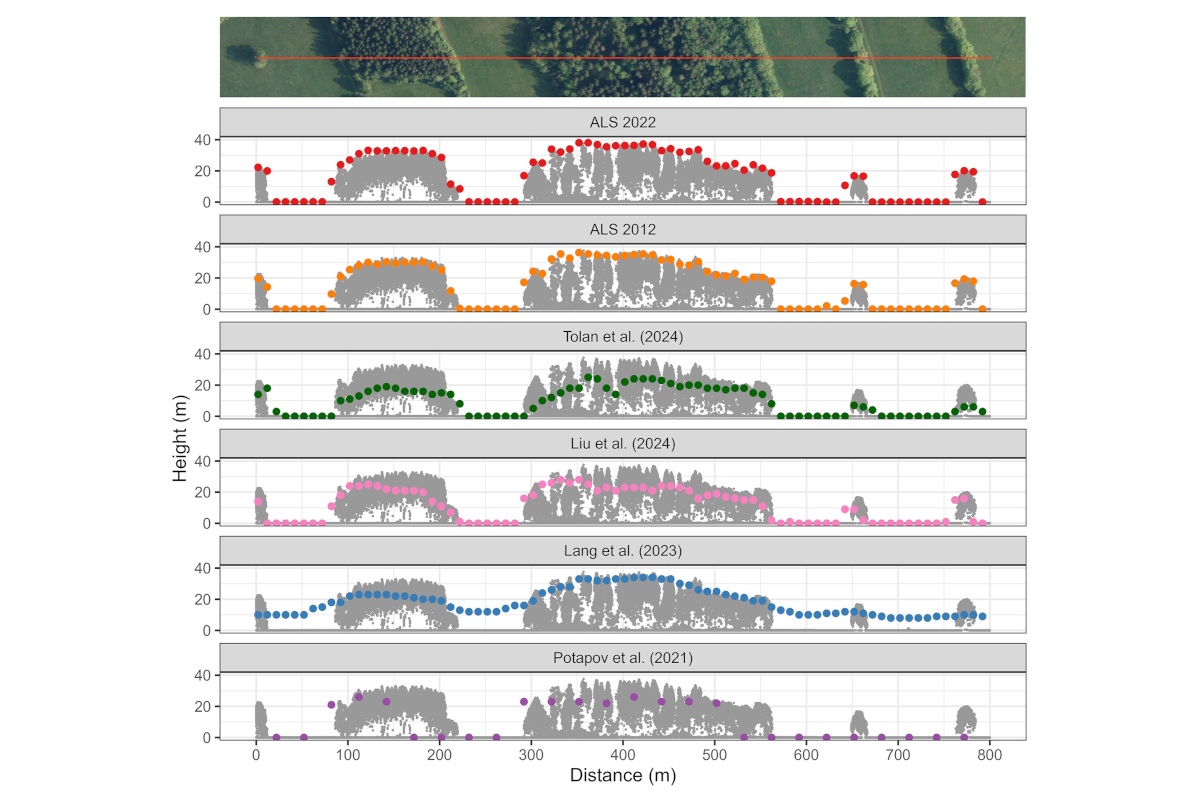 Spaceborne canopy height products should be complemented with airborne laser scanning data: toward a European canopy height model