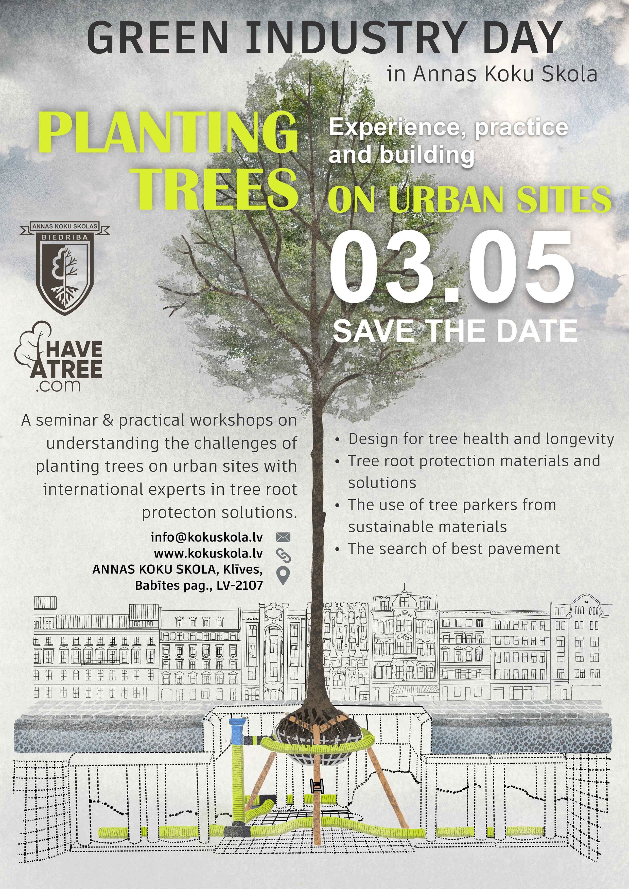 GREEN INDUSTRY DAY. Planting trees on urban sites.