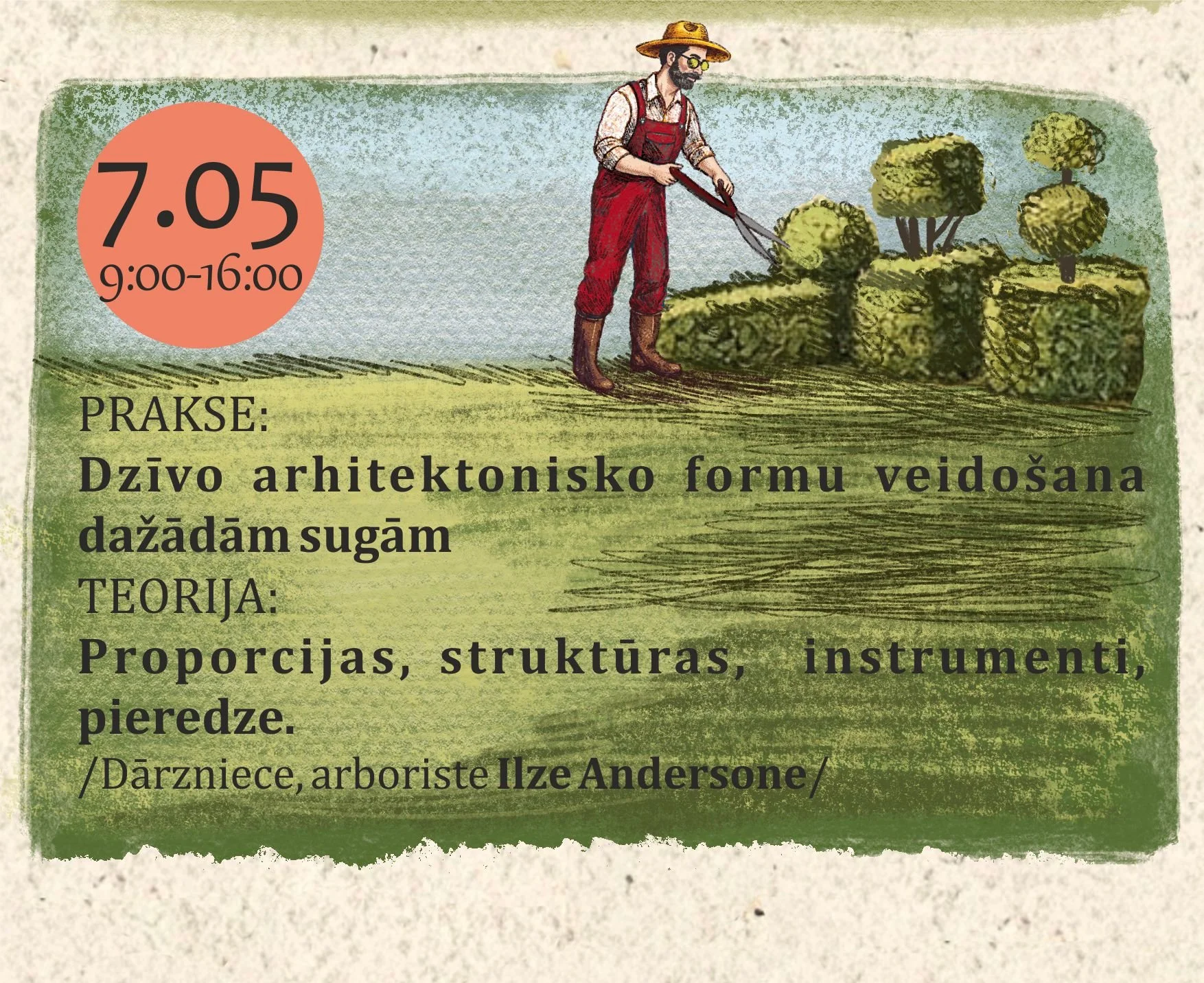 Dzīvo arhitektonisko formu veidošana