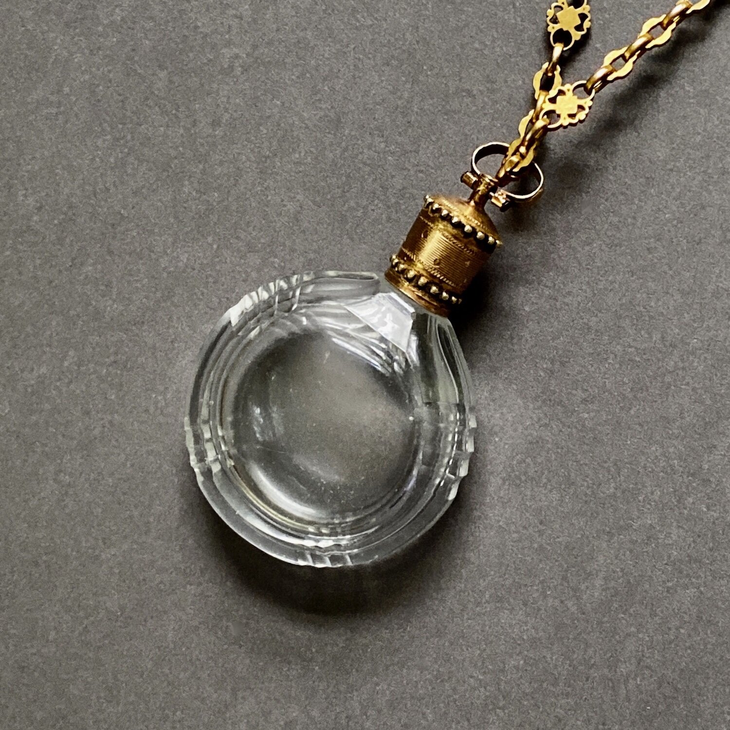 Antique Late 18th Century Scent Bottle Pendant — Luck and Lockets