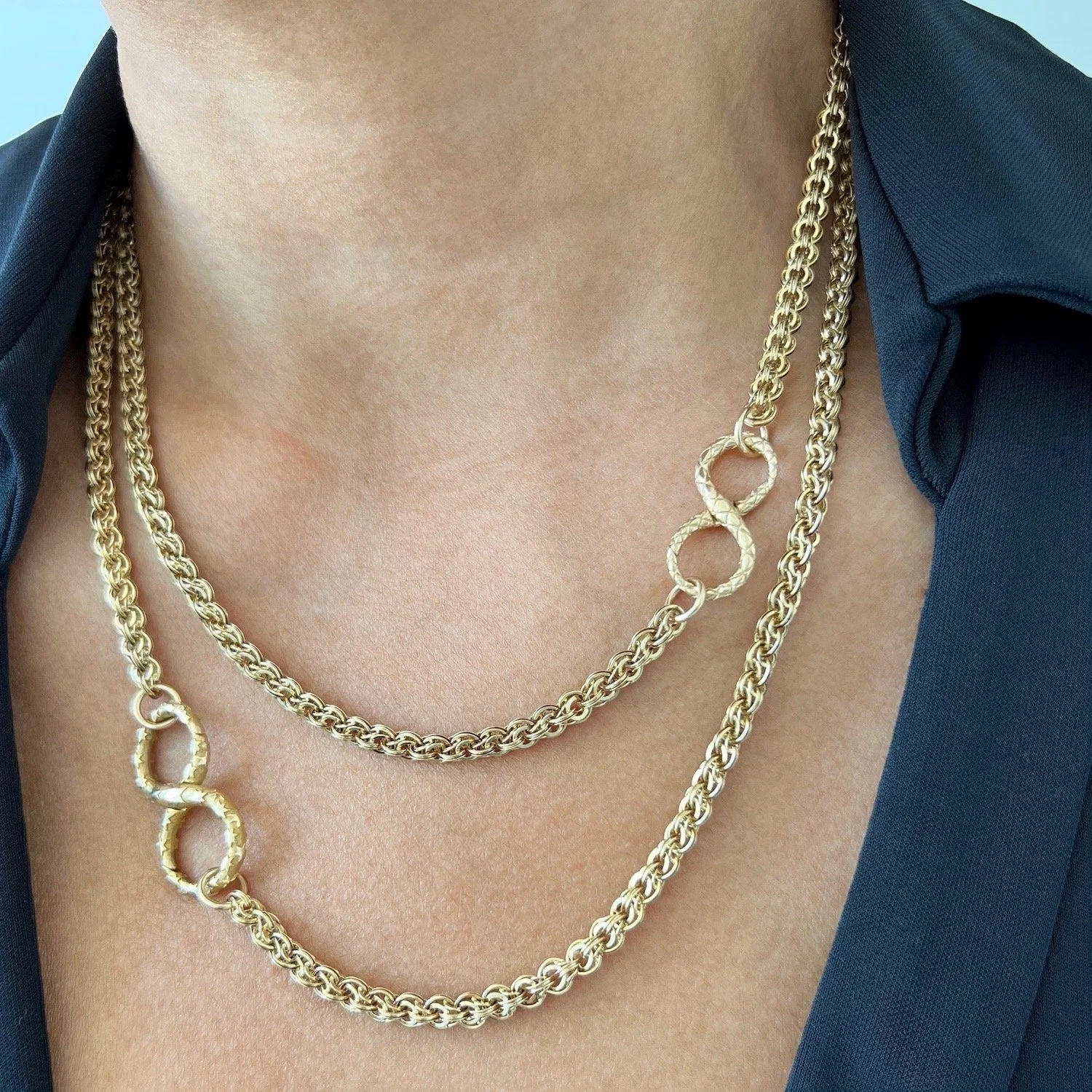 (SOLD) The Deconstructed Series (XIV): Antique Victorian Intricate Chunky Belcher Link Chain