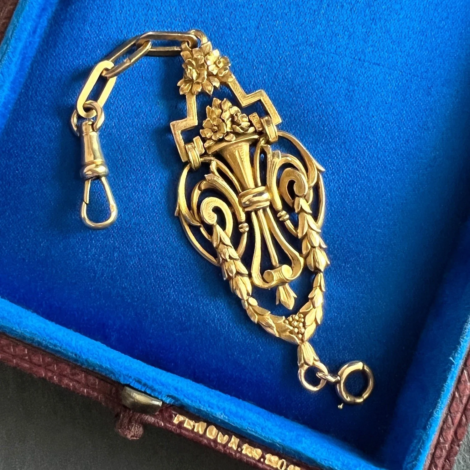 (SOLD) Antique Belle Époque French Gold Watch Fob Pendant
