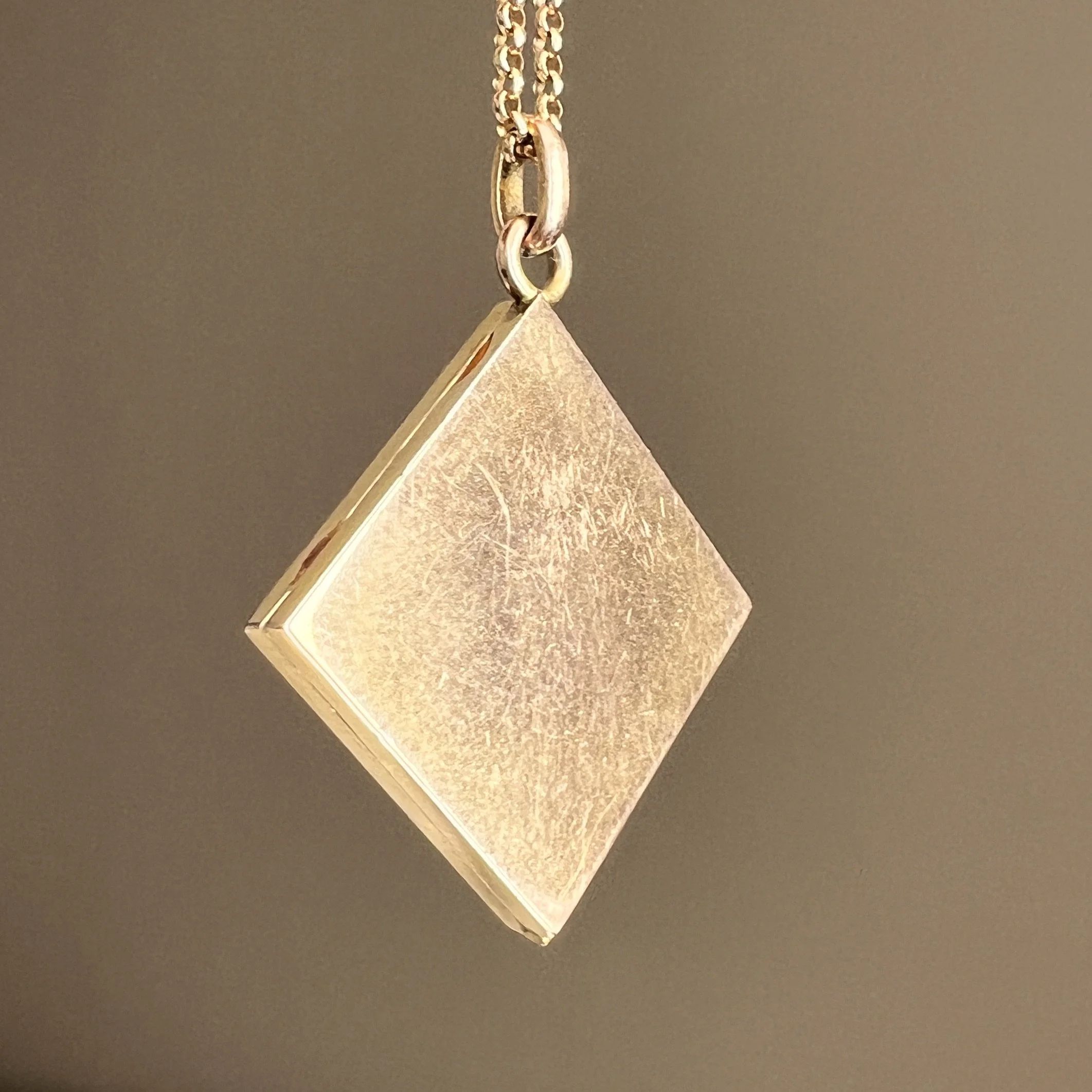 Antique Ruby and Diamond Starburst Locket