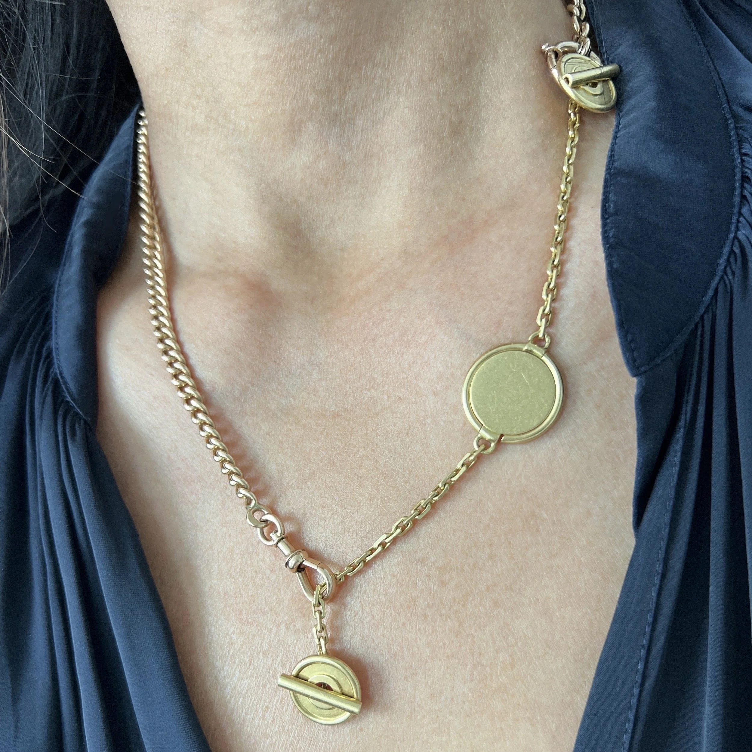 Vintage Tiffany & Co. France 18k Gold Convertible Chain, Attributed to Georges Lenfant