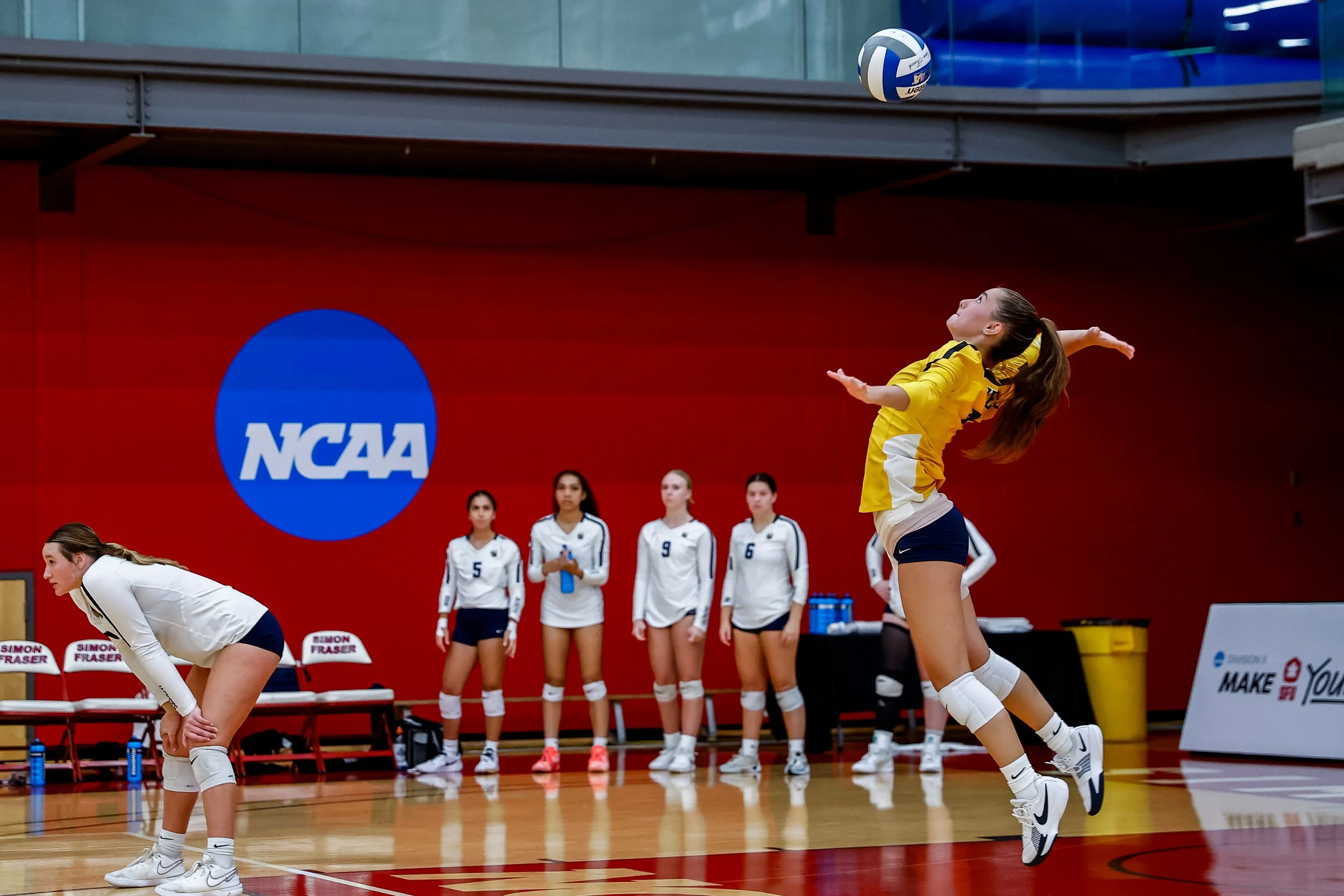 Simon Fraser University vs. Montana State University Billings in GNAC conference regular season volleyball game