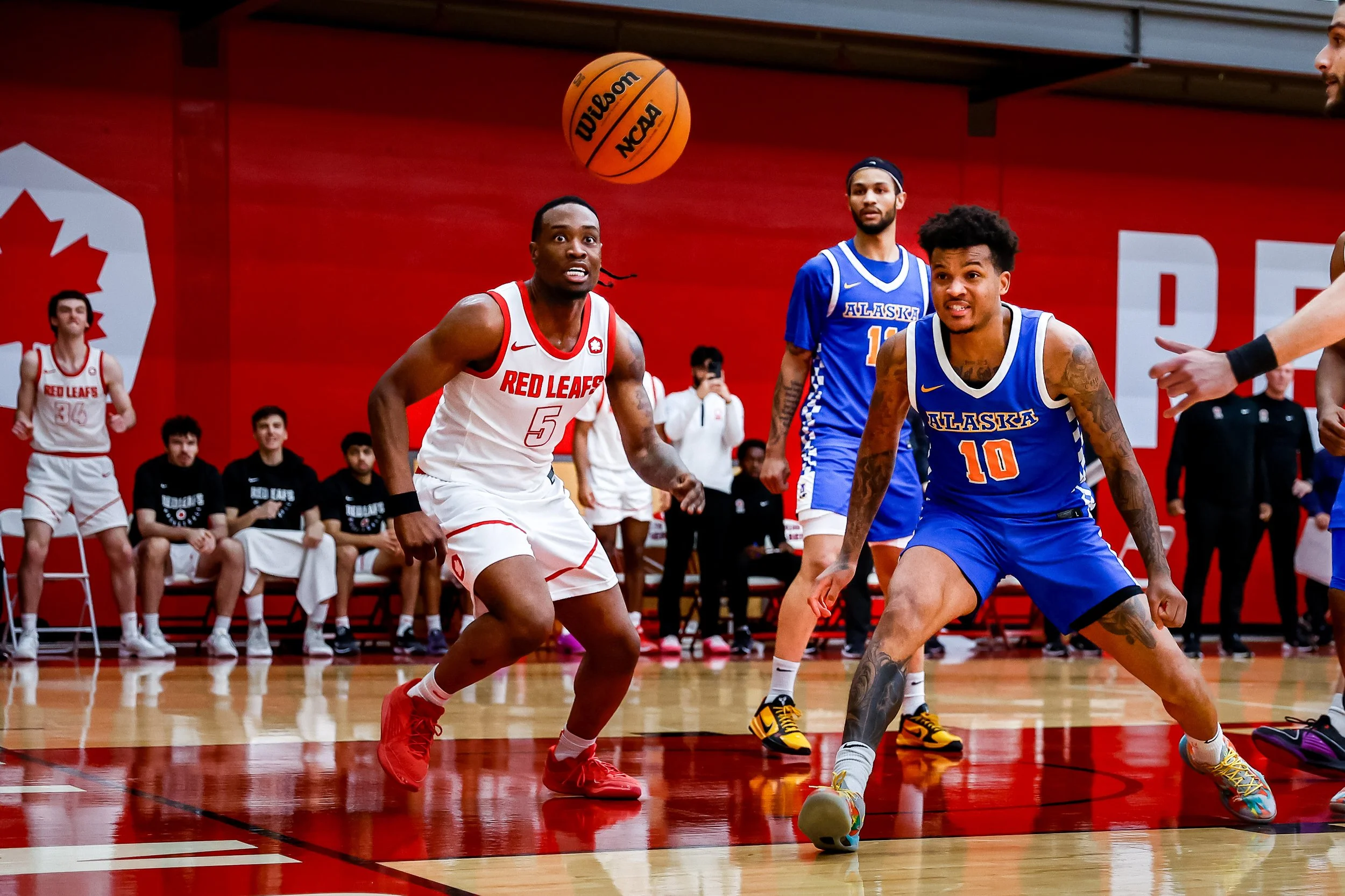 Simon Fraser University vs. University of Alaska Fairbanks in GNAC Conference league basketball game.