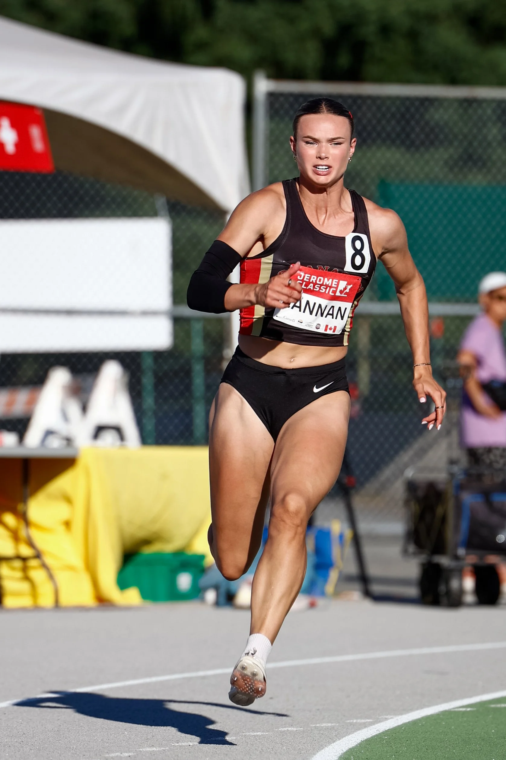 Women’s 200m race at the 2025 Harry Jerome Track Classic