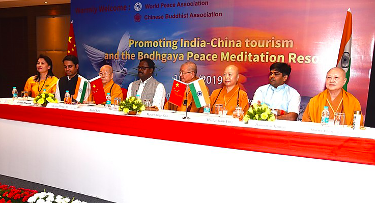 Welcoming The Buddhist Delegation to India 