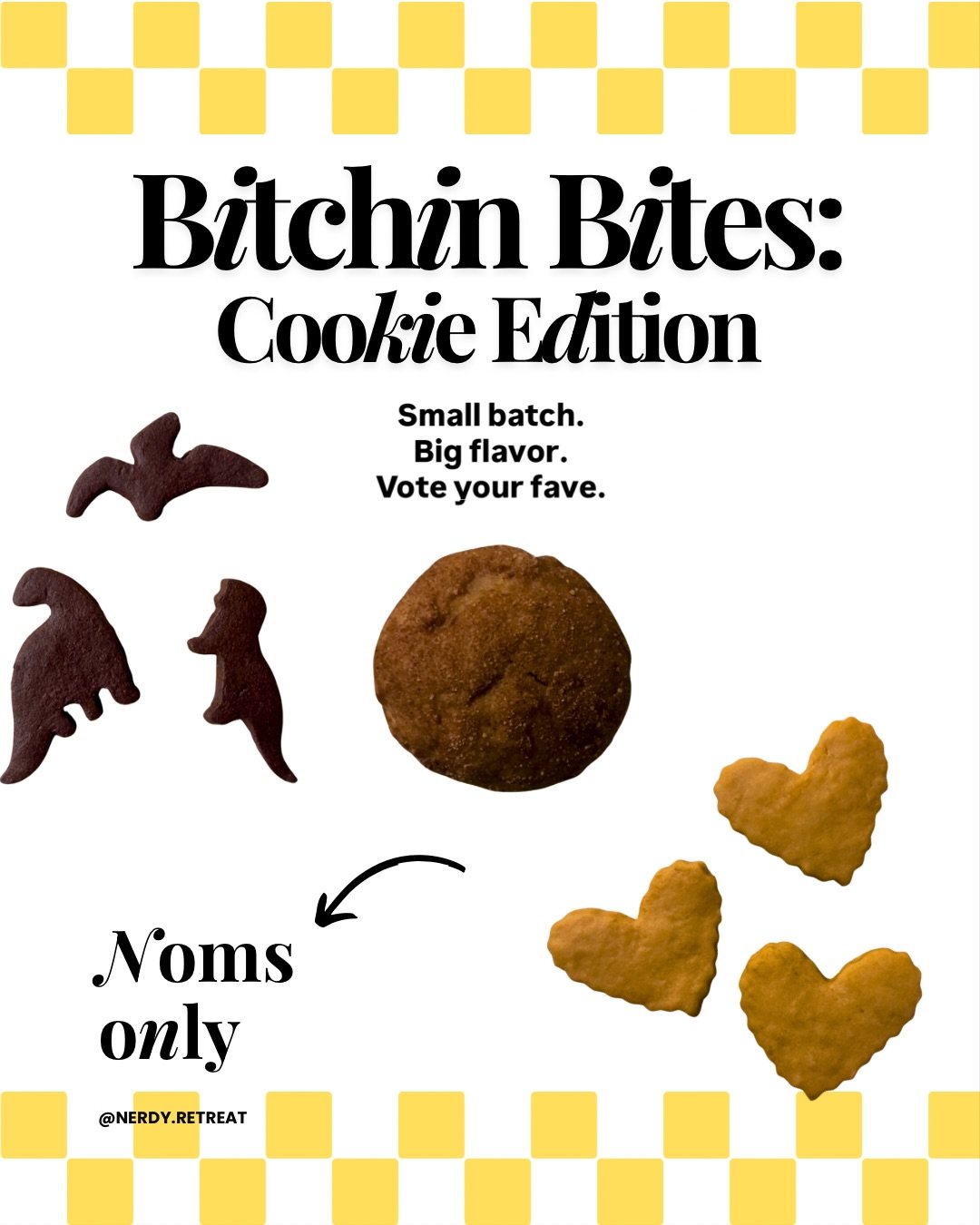 I&rsquo;m on a mission to make a fun little cookie 🍪 

It&rsquo;s baking season, &amp; I&rsquo;m testing some wild flavor combos. Think: small batch, bold taste, unexpected noms.

Which cookie would you devour?

Baking with the real ones: @kingarthu