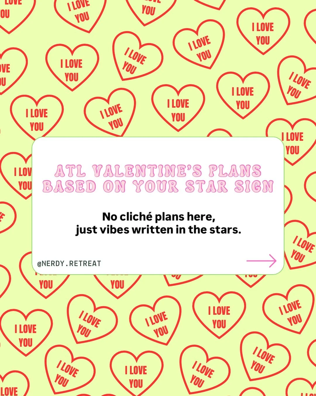 Looking for non-basic Valentine&rsquo;s Day plans in Atlanta?
This star sign guide has your perfect match. 💫

Our zodiac date guide pairs each sign with a local ATL event, from vintage theater nights &amp; romantic concerts to pet-friendly sweets &a