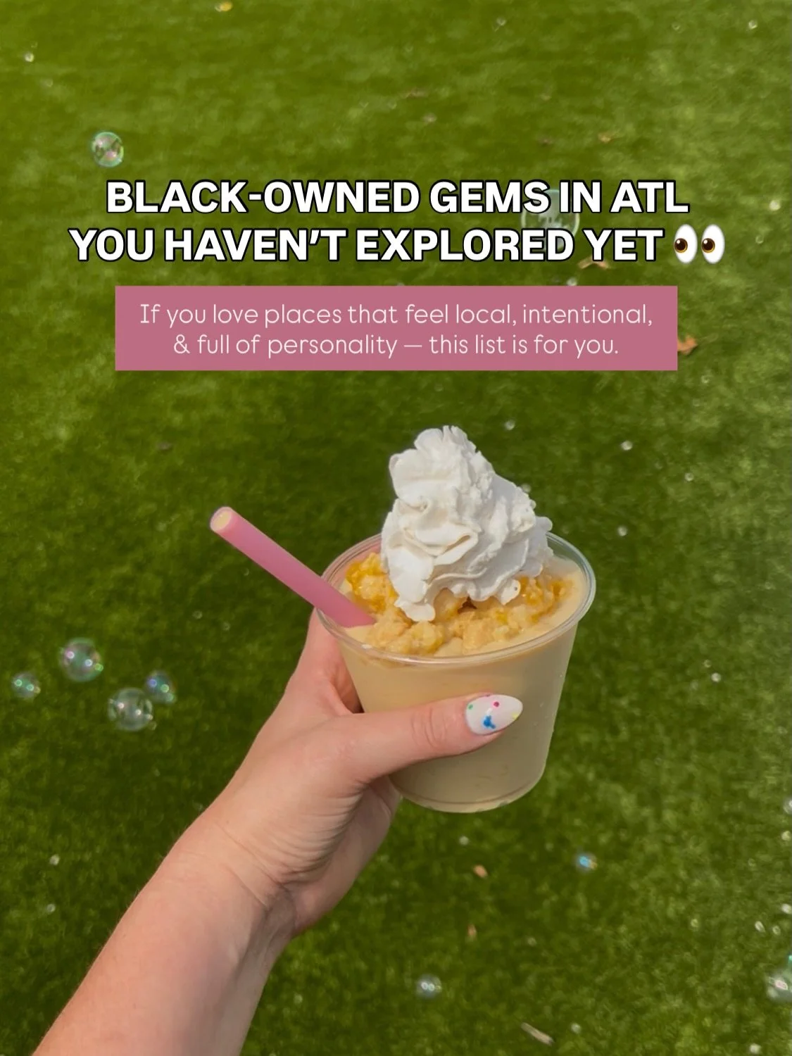 ATL has so many Black-owned gems, but these deserve way more love &amp; support (always).

If you&rsquo;re tired of the same rec lists &amp; want something that feels local, intentional, &amp; full of personality &mdash; this one&rsquo;s for you.

☕ 