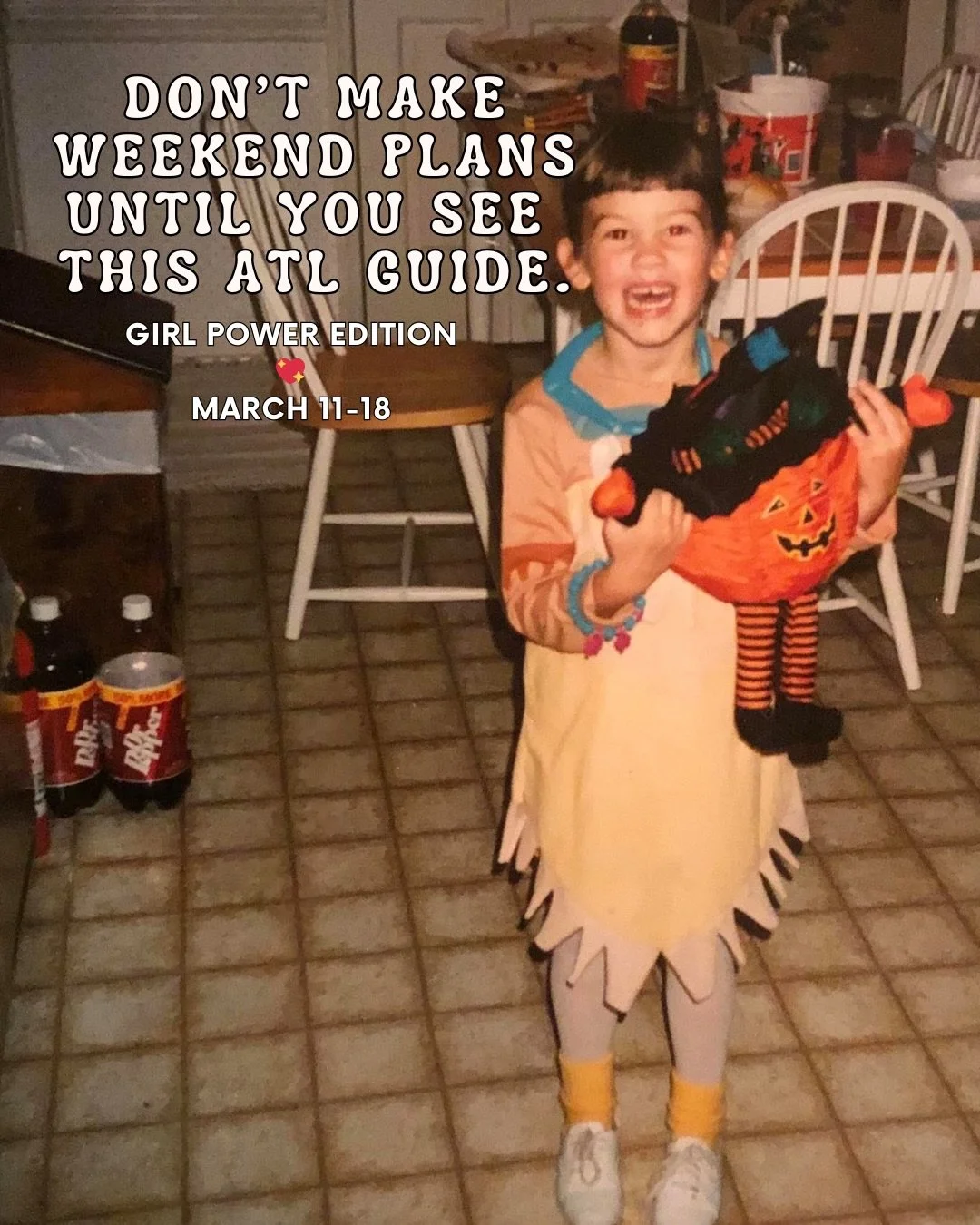 Don&rsquo;t make weekend plans until you see this ATL guide. 👀 

Yes&hellip; the nerd in these photos grew up to be the person curating your weekend plans. You&rsquo;re welcome bb.

Every week I comb through dozens of events &amp; pull the ones actu