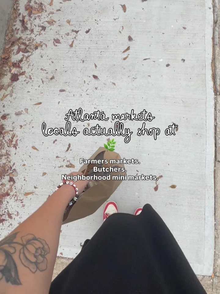 Spring in Atlanta starts at the markets 🌿

Farmers markets.
Local butcher shops.
Neighborhood mini markets.

If you&rsquo;re trying to shop local in ATL, these are a few spots worth knowing.

Fresh produce.
Good bread.
Butchers who actually know the