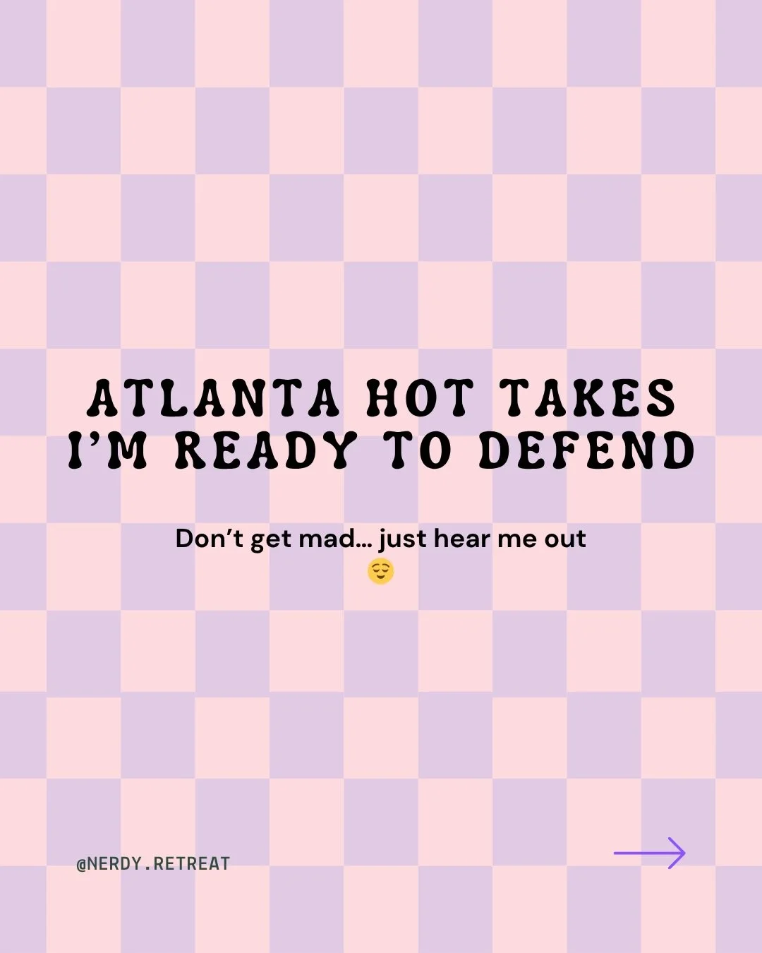 I said what I said 😌

Atlanta has opinions&hellip; &amp; so do I.

Not everything needs to be trendy.
Not every &ldquo;popular&rdquo; spot is the best.

Oh &amp; sometimes the side quest ends up being the best part of the night.

Curious where y&rsq