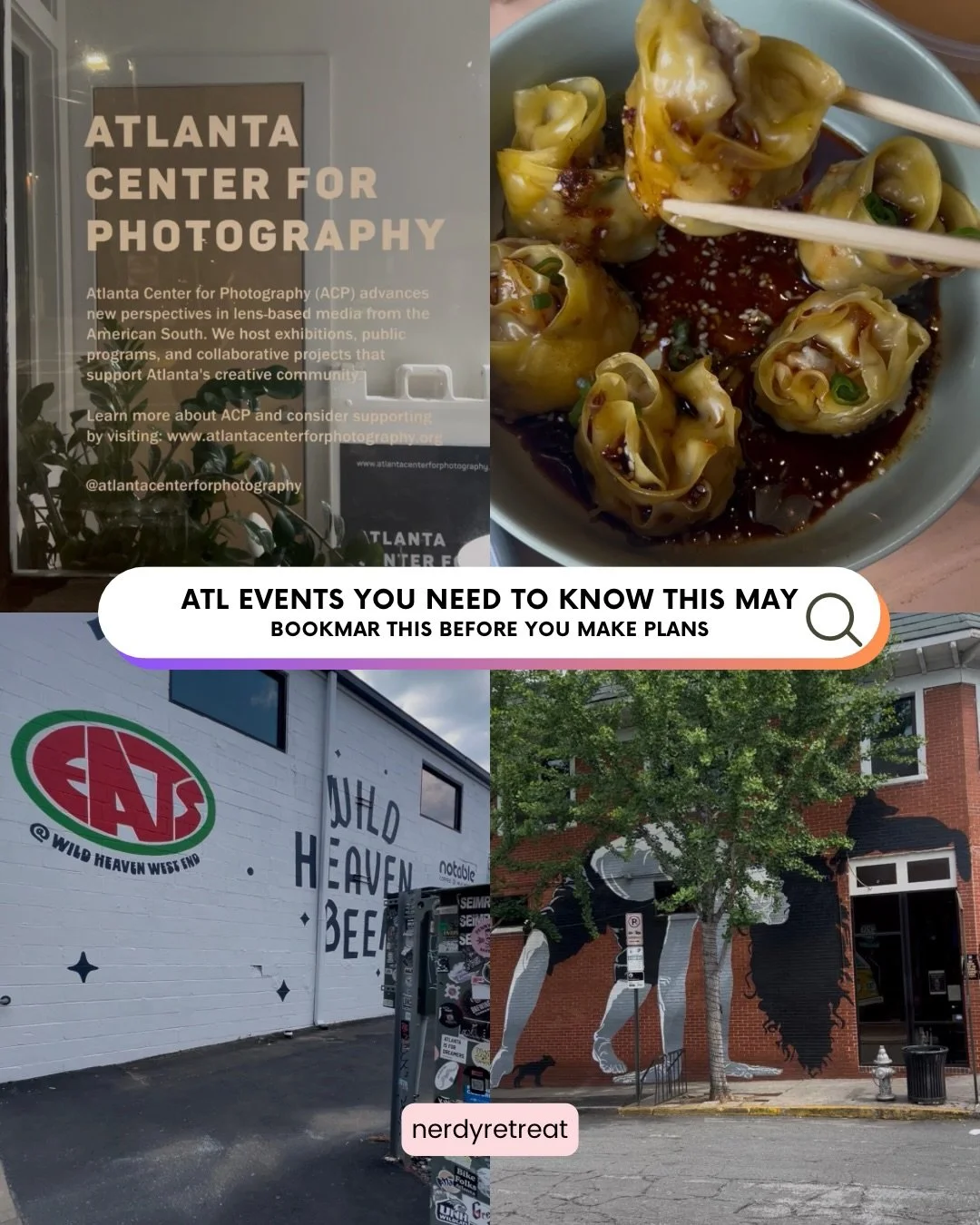 Atlanta&hellip; don&rsquo;t say there&rsquo;s nothing to do this month 😭

Here are a few events actually worth pulling up to this May 🍑

We&rsquo;ve got free jazz in the park, bikes on the beltline, porches turned into stages, &amp; a whole festiva