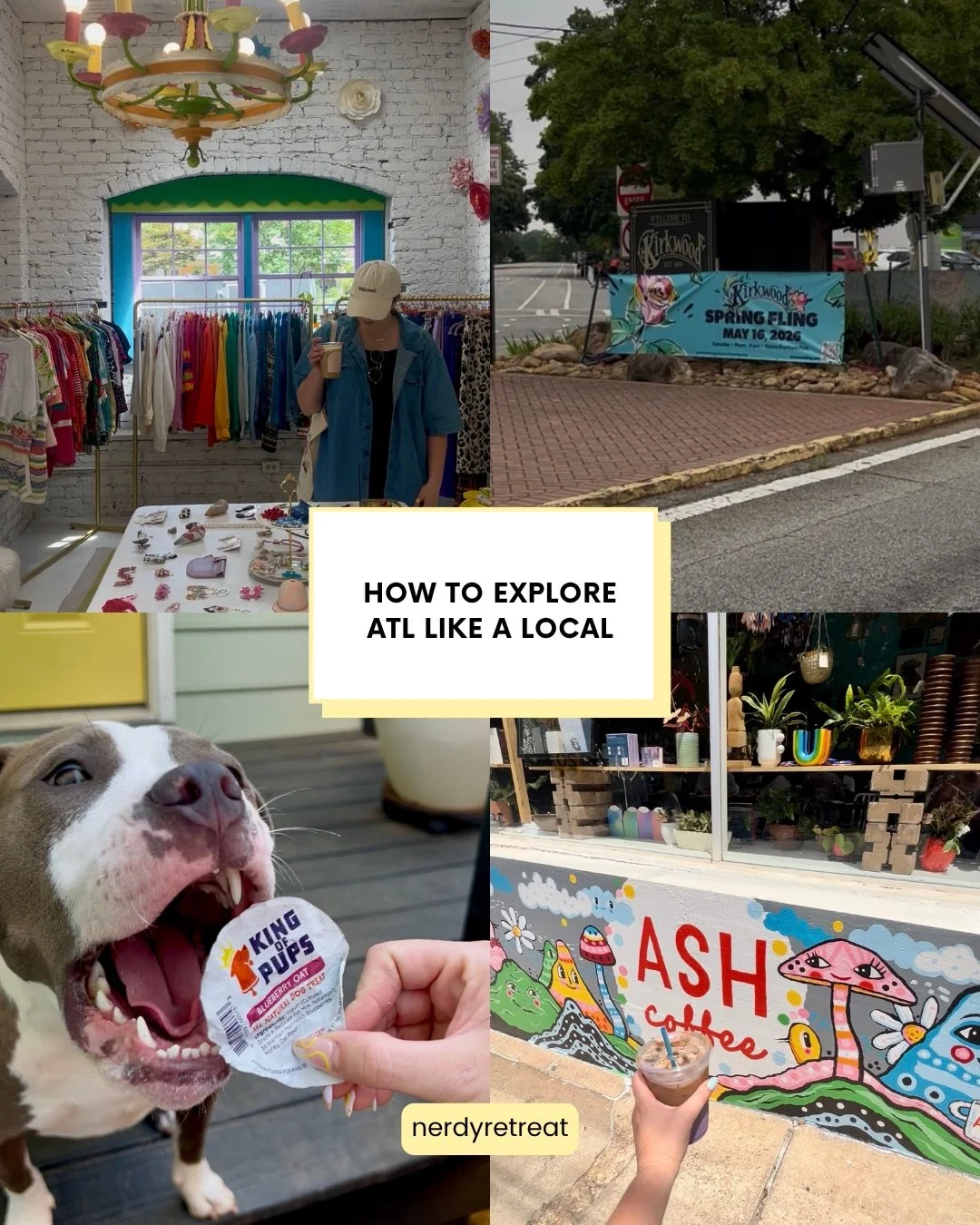 How to explore ATL like a local ⬇️
Let&rsquo;s get into it!

This week&rsquo;s energy:
🎸 porchfests
🍿 cult classic movie nights
🌈 vintage shopping
🪴 touch grass respectfully

🤓 Want the full guide?
drop NERD &amp; I&rsquo;ll send it ya!

Book it