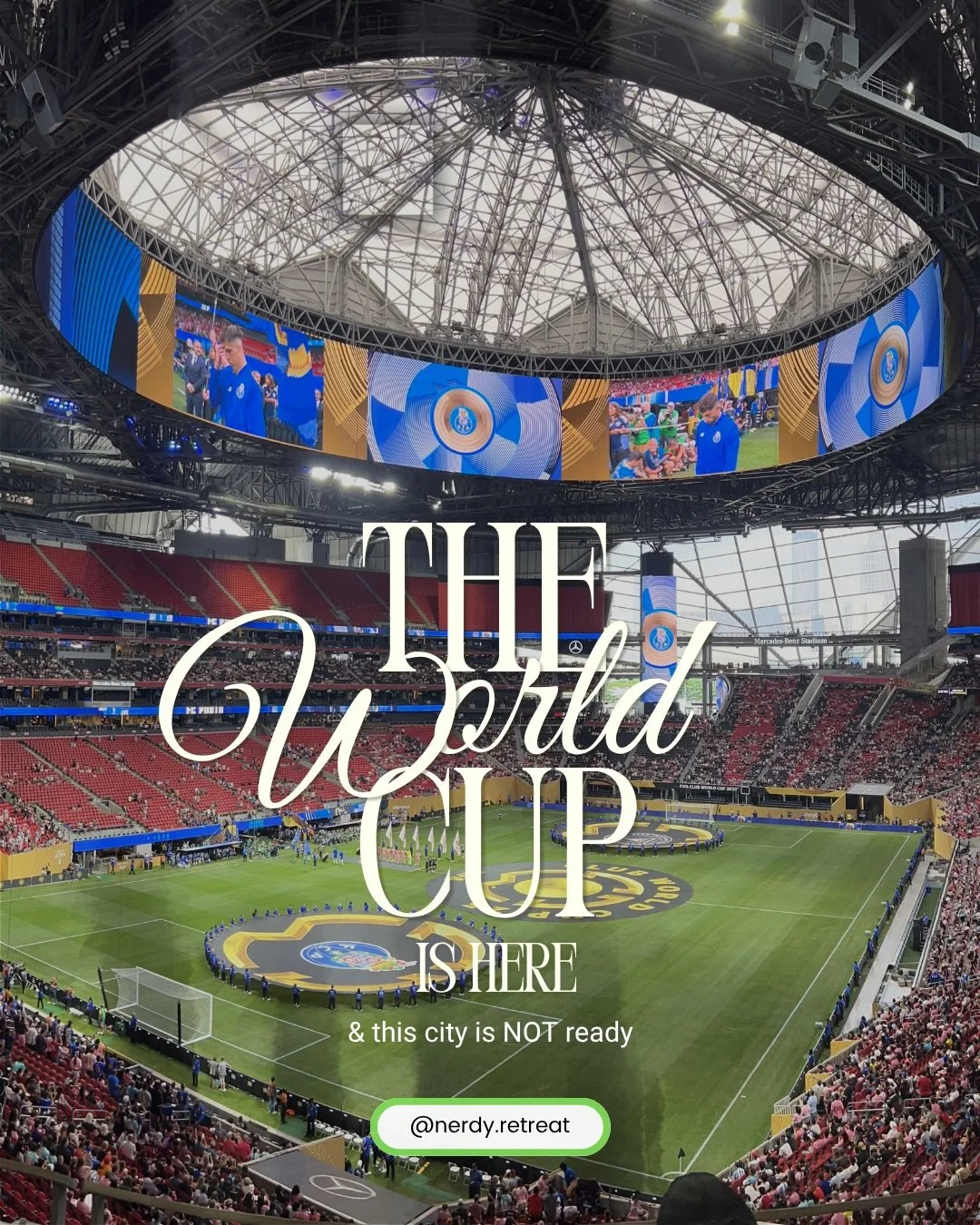 Even if you don&rsquo;t watch soccer&hellip; Atlanta is about to be a whole experience. ⚽🍑

The @fwc26atlanta World Cup is HERE &amp; this city is NOT ready. (affectionately.) 😜 

I&rsquo;m talking packed patios, strangers becoming best friends ove