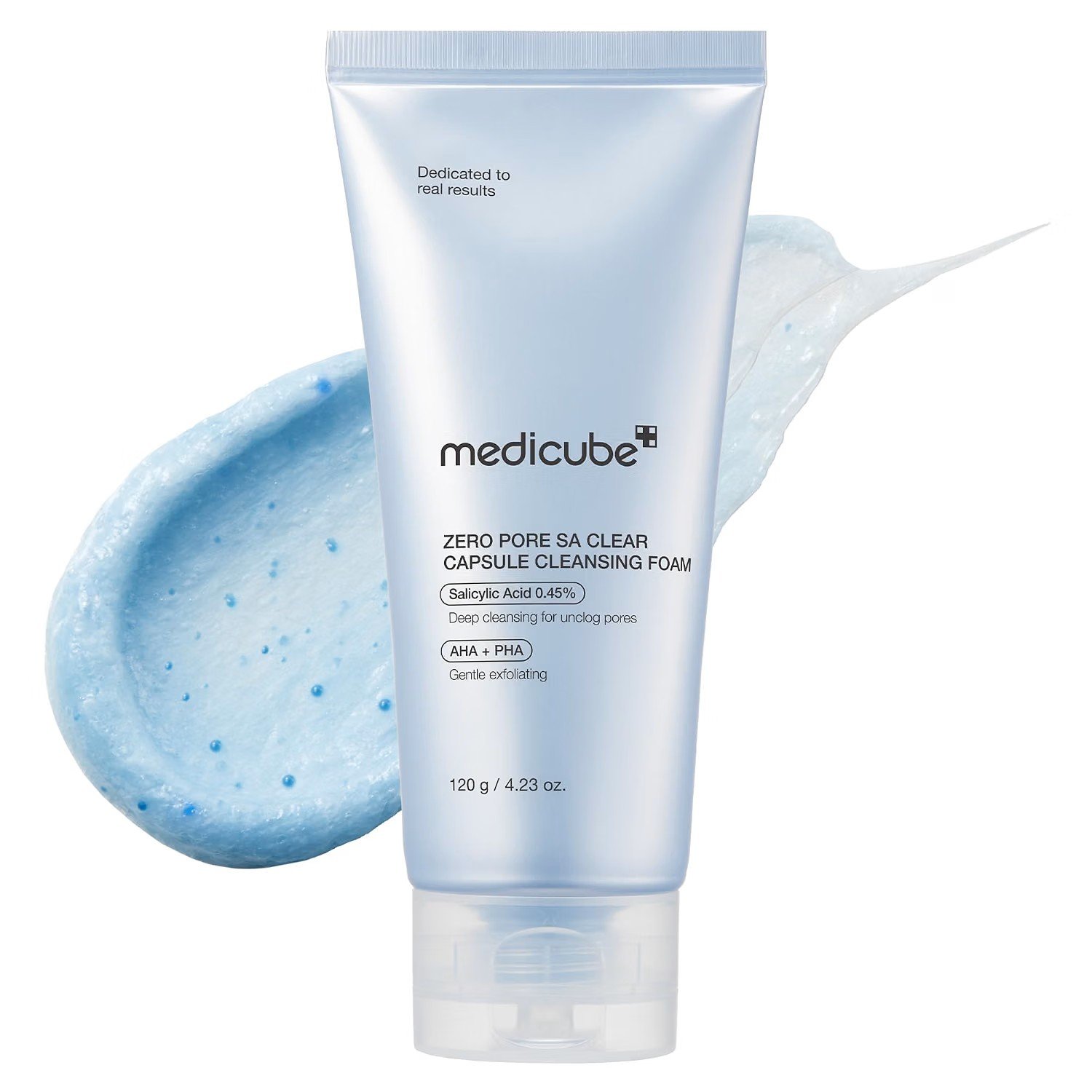 medicube Zero Pore SA Clear Capsule Cleansing Foam mit Salicylsäure, koreanischer Reiniger gegen verstopfte Poren