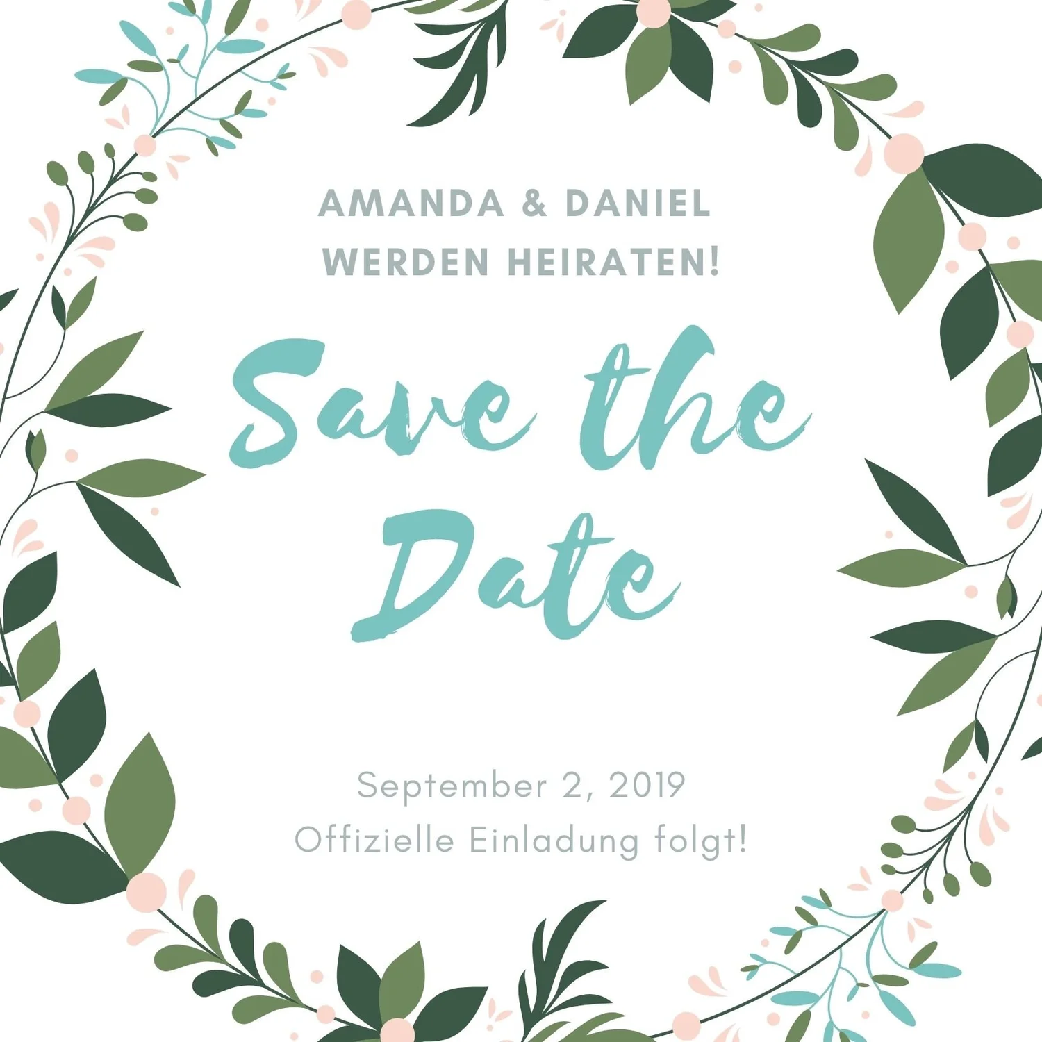 Whatsapp Save The Date Bilder Kostenlos 12 Gratis Save The Date Vorlagen für den digitalen Versand — HEY HOLISTIC