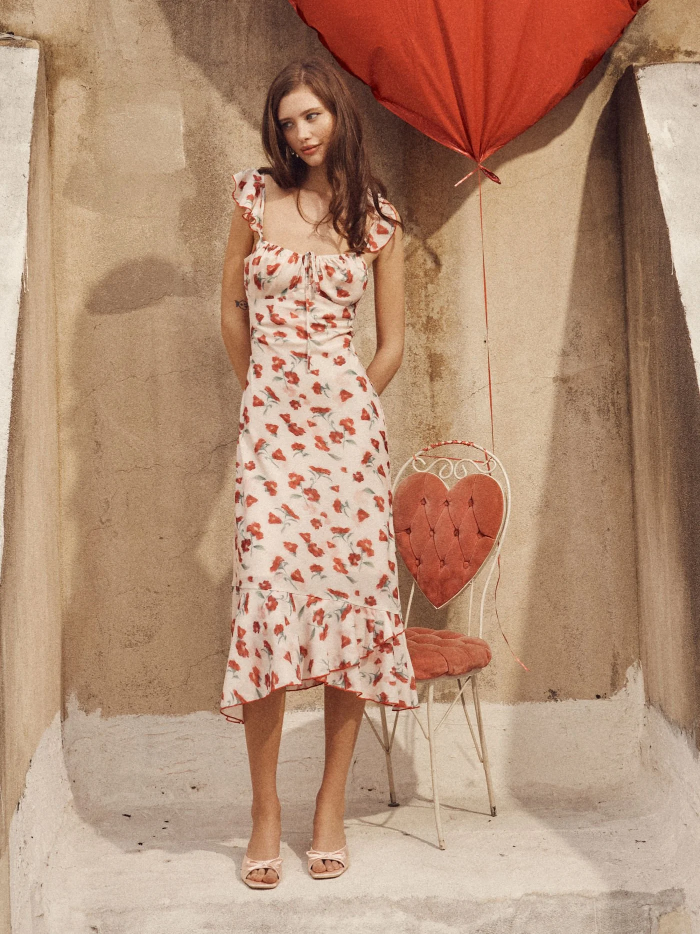 Herzallerliebst: Sommerkleid mit Rosen &amp; Rüschen