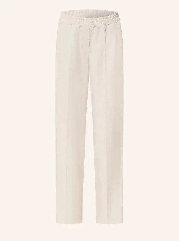 Elegante Schlupfhose in der Trendfarbe 2026 „Cloud Dancer“. Mit elastischem Bund und Bügelfalte für den modernen Business-Look.