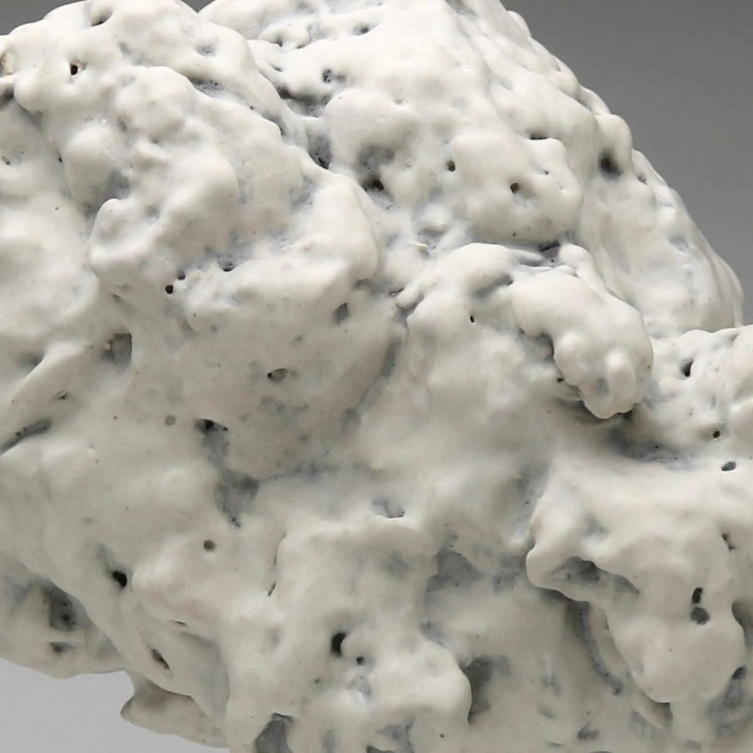 Close-up detail of Cloud No. 1 showing the textured ceramic surface and layered glaze by Lisa Hilton