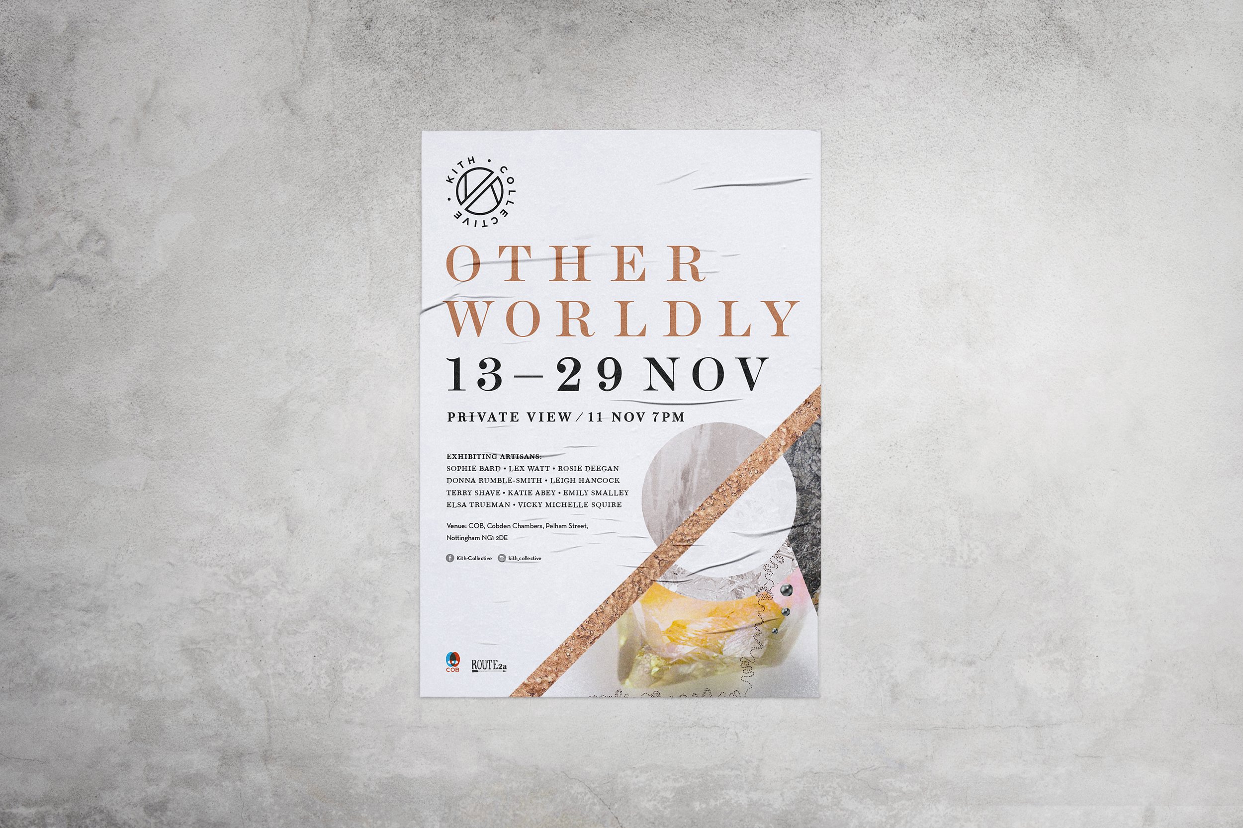 Poster design for Kith Collective by Sara Oakley