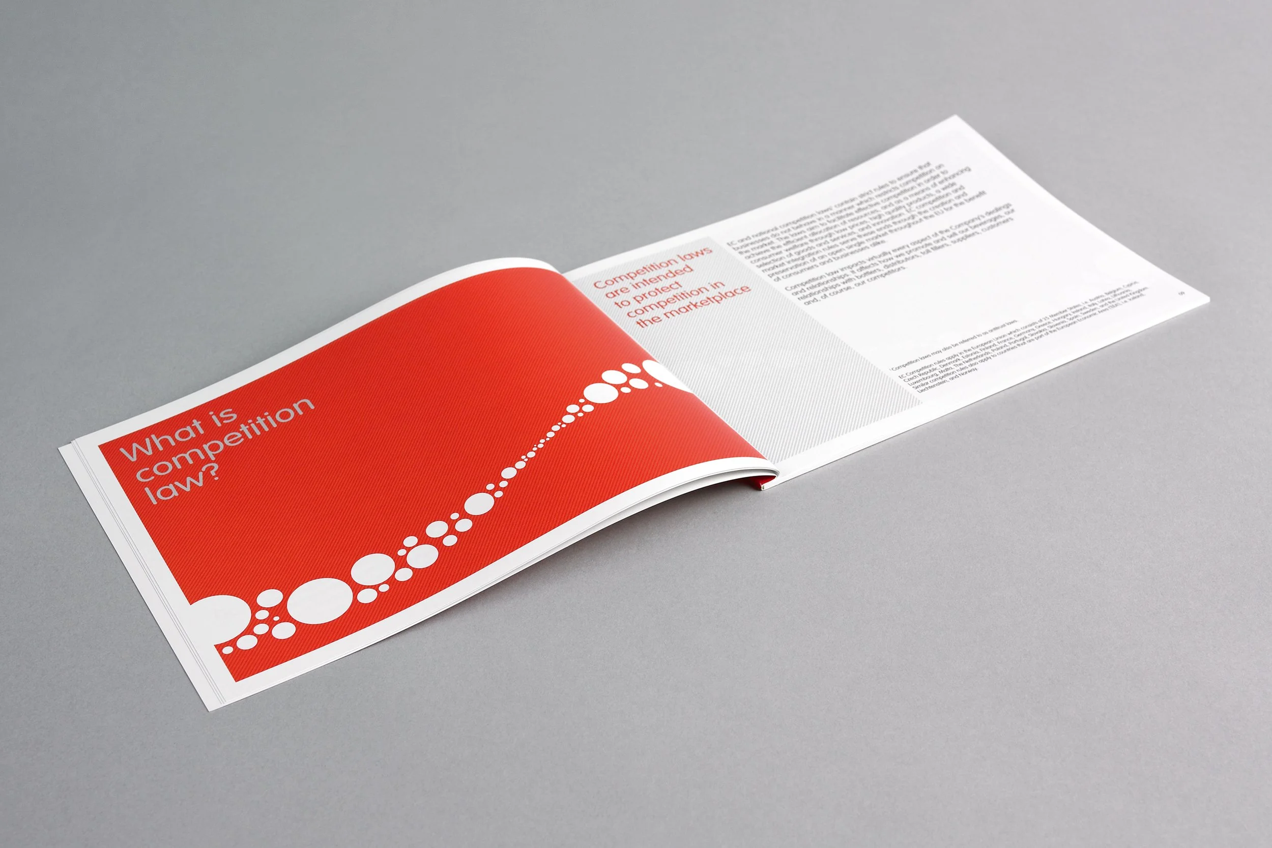 Booklet spread, designed while working at © Output.