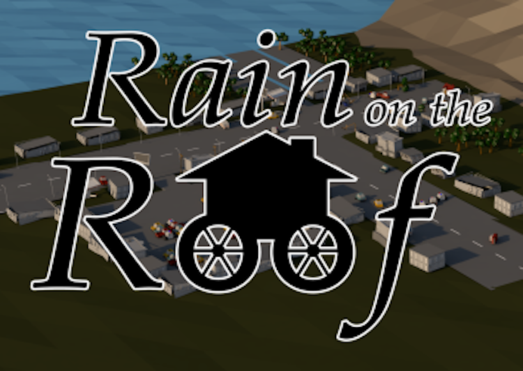  Rain on the Roof is a story-focused bullet hell that takes place after a hurricane rolls through a small town. The player controls a beaten up house that has become sentient, acting as its own character within the story. The player must fight the ha