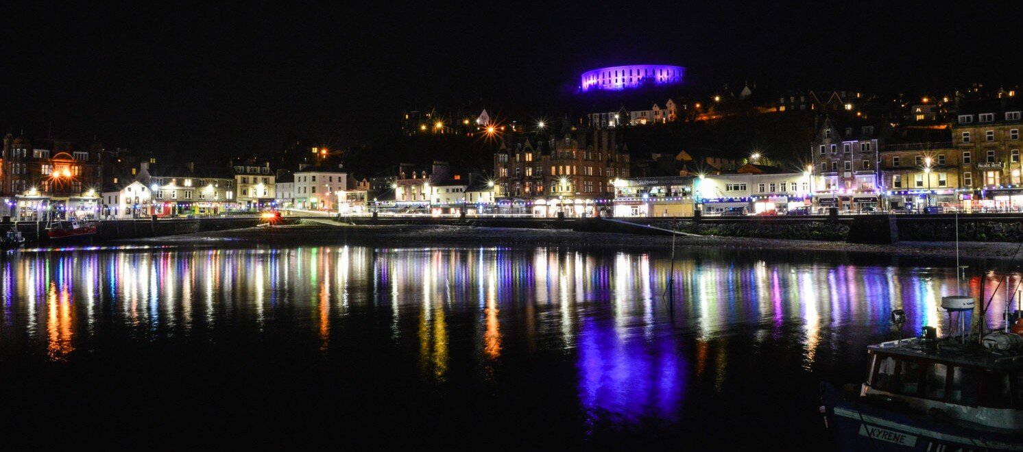 Night Time Reflections, Oban 