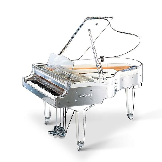 The Kawai CR-40 Crystal Glass Piano. #kawaigrand #glass #piano #grandpiano #art #style #interiordesigner #music #japanese #northernireland #northernirelandmusician #northernirelandmusic