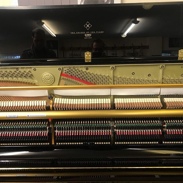 The amazing Kawai piano action #piano #action #k500 #k600 #uprightpiano #pianist #kawaipianos #yamahapianos #mahoganyhammers #carbonfiber