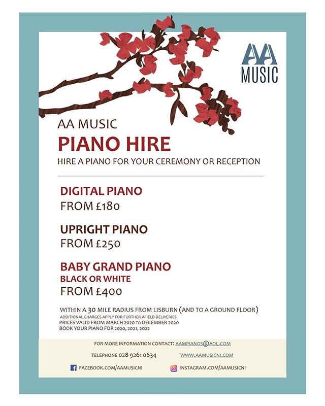 Piano hire available for your wedding! #wedding #weddingni #pianohire #grandpiano #weddingentertainment #uprightpiano #drinksreception #weddings #weddingvenue #churchwedding #pianomusic #backgroundmusic #weddingmusic #piano #weddingceremony #ceremony