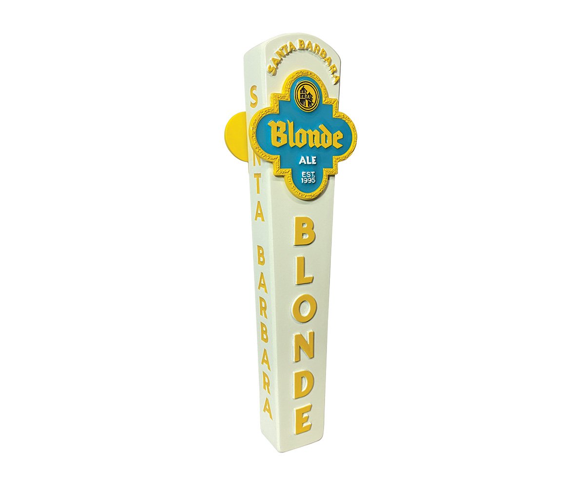 Hop The Ripa-2 Side Logo/3 Side Handle Grey Beer Tap Handle Helm's Brewing Co 