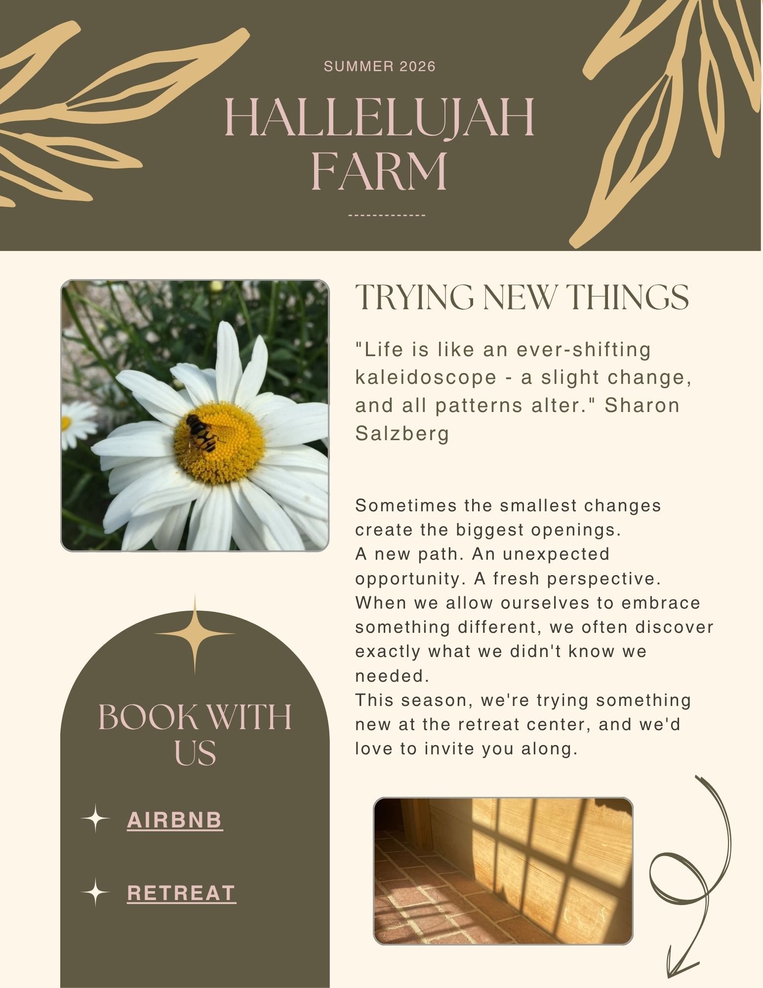 Summer 2026 at Hallelujah Farm