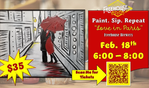 Valentine's Paint n' Sip w/ Errant Artistry