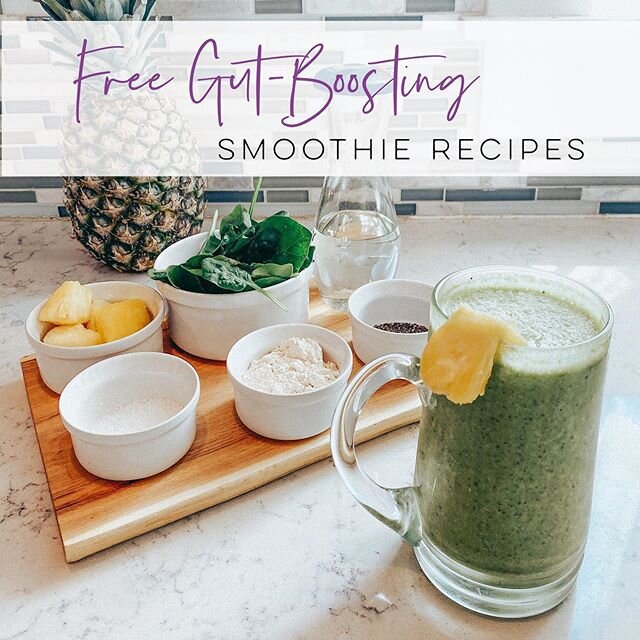 Did you know that tomorrow is National Smoothie Day?!
.
And y&rsquo;all know I love my smoothies! So why not offer my 3 favorite gut healing smoothies for FREE so everybody could enjoy them?!
.
These are the same exact smoothies that I talked about y