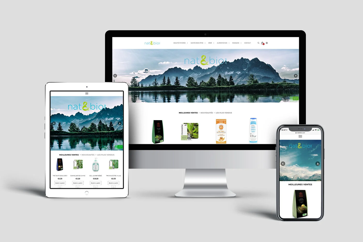 Site Nat&Bio / Produits pharmaceutiques Bio & naturels