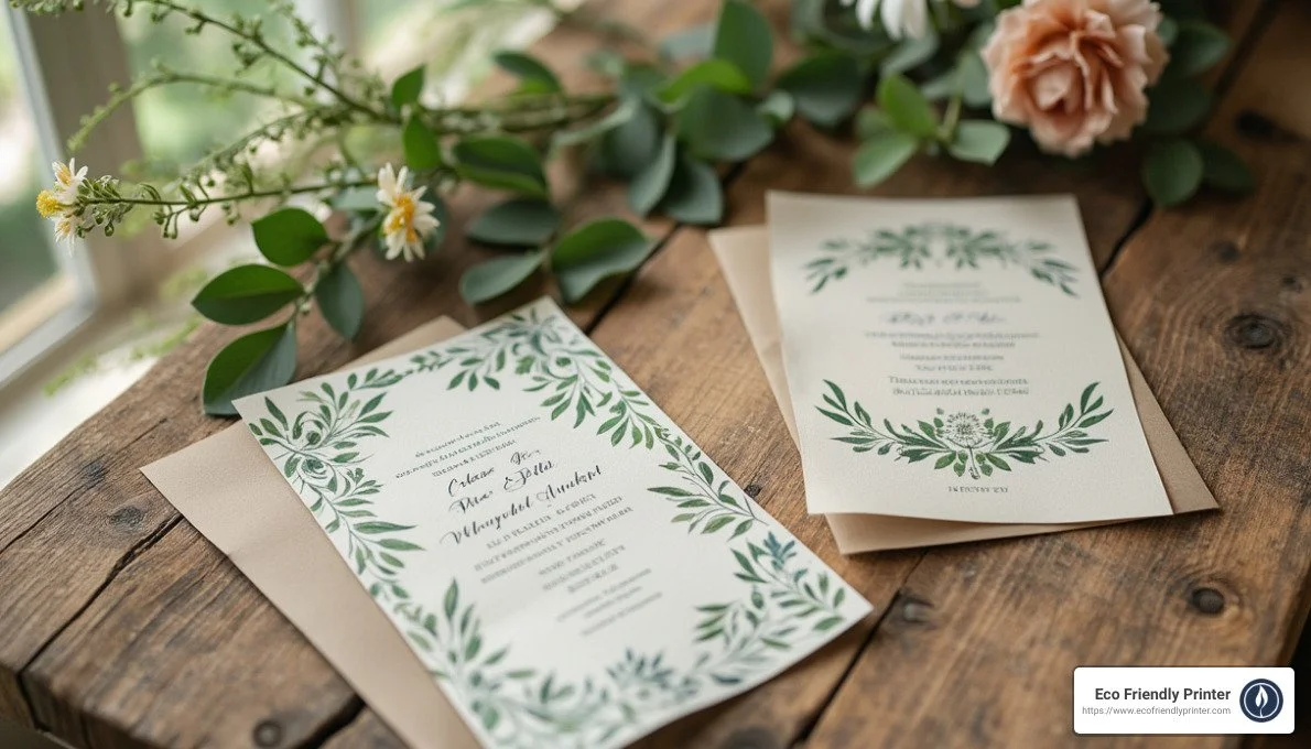 Sustainable Elegance: Top Picks for Eco-Friendly Wedding Invitations