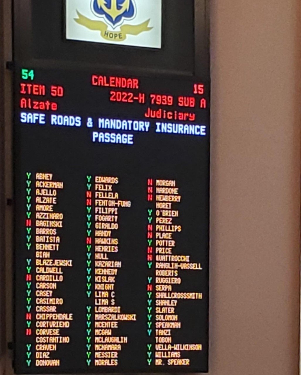 SAFER ROADS ACT PASSES HOUSE