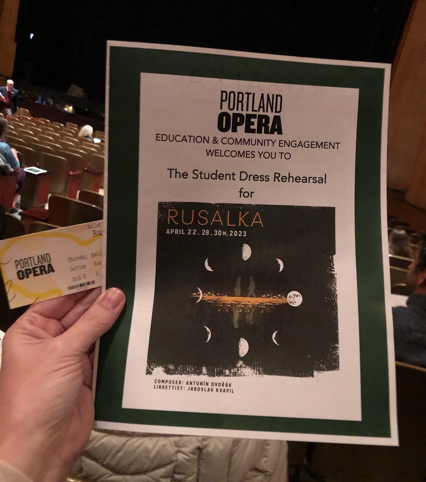 When the question is &ldquo;Comps?&rdquo; The answer is &ldquo;Yes! Thank you.&rdquo; 

What a lovely evening&mdash; beautiful music, beautiful dancing, beautiful scenic design, lighting, costumes, etc 

Ariel&rsquo;s got nothing on this sea nymph. 
